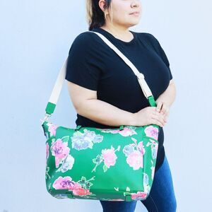 NWT  Kate Spade Floral Adaira Baby Diaper Bag Green w Changing Pad $398+